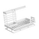 thumbnail image 3 of Estante Para Fregadero De Cocina Con Bandeja, Estante Para Paños, Dispensador De Jabón, Soporte Para Cepillos, Almacenamiento Blanco, 3 of 3