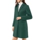 thumbnail image 4 of INSPIRE CHIC Abrigo de Mujer Color Sólido Solapa con Muesca Abotonado Invierno Peacoat Verde XS, 4 of 7
