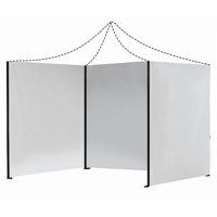 Genérico - Repuesto Lona Laterales Para Toldo 3X3 Blanco