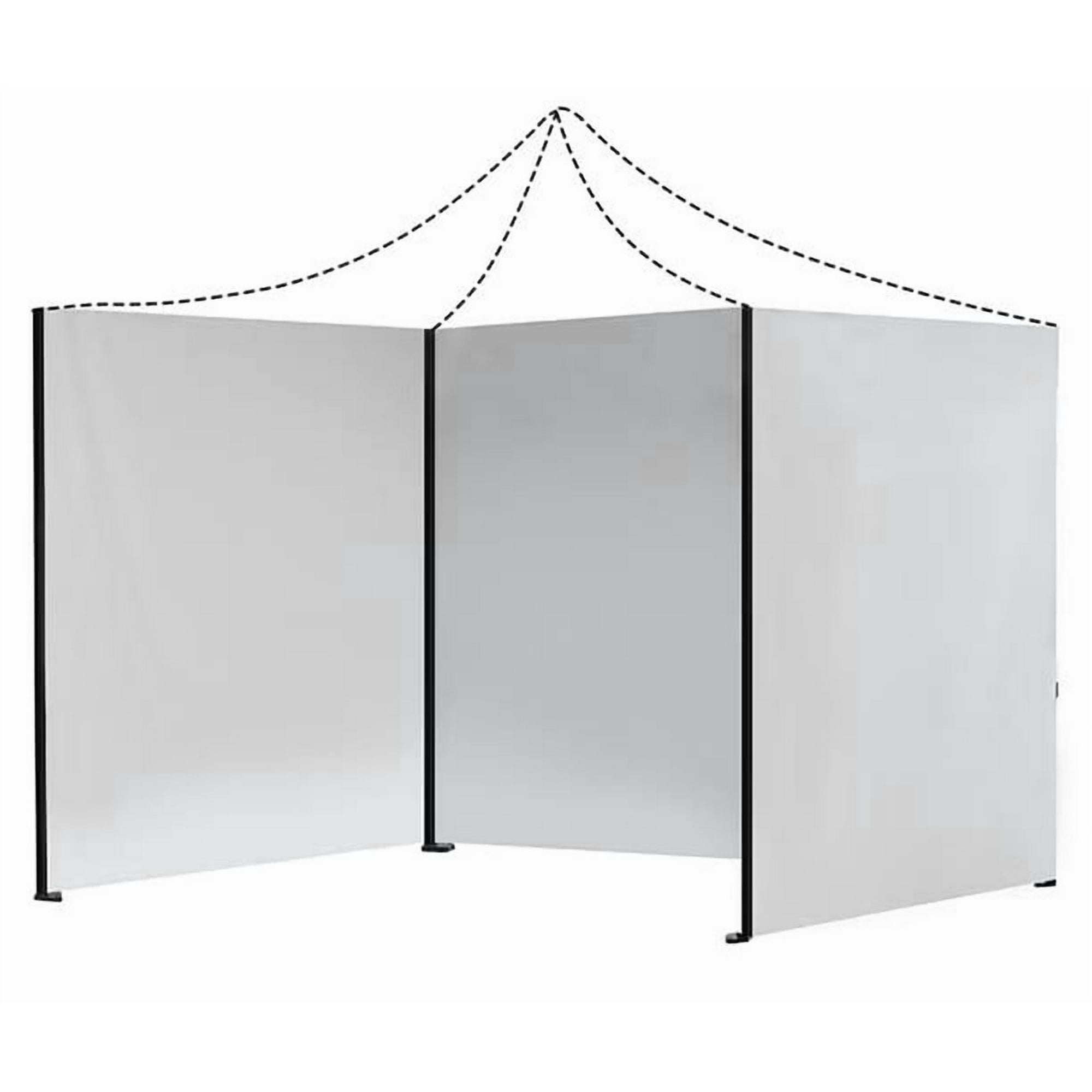 Genérico - Repuesto Lona Laterales Para Toldo 3x3 Blanco