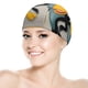 thumbnail image 5 of El show de Heckle y Jeckle Gorro de Natación de Licra, Gorro de Baño de Tela Cómoda, Gorro Elástico Antideslizante para Hombres, Mujeres y Niños, 5 of 6