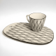 thumbnail image 3 of Set de plato y taza de cerámica, 3 of 3