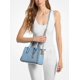 thumbnail image 4 of Bolso tipo satchel Michael Kors Laila pequeño de cuero chambray, 4 of 5