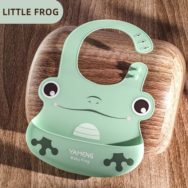 Acridine Cute 0-6 Years Old Baby Eating Bib Baby Three-dimensional Bib Baby Silicone Rice Pocket Children Waterproof Wash-free Super Soft Bib