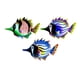 thumbnail image 1 of 3x Peces Pintados A Mano Decoración De Pared Esculturas De Peces Tropicales, 1 of 5