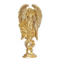 Magideal - Estatuilla De Ángel De Resina, Escultura Moderna, Estatua De Ángel 3D Vívida, Artesanías, Hogar, Hotel, Jardín, Césped, Decoración, Ornamento, De Dorado