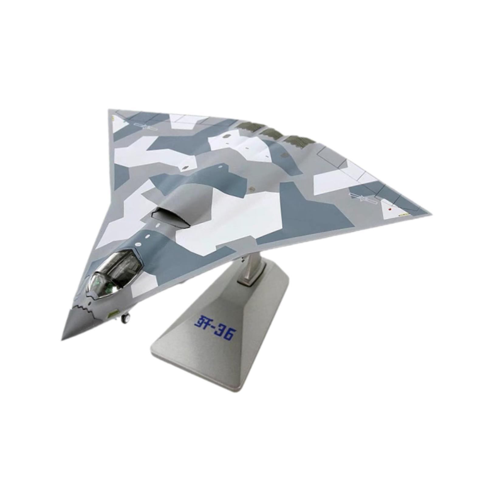 Bothyi - Avión De Combate J36 A Escala 1/144, Modelo De Avión Fundido A Presión Para Estanterías, Cafeterías Y Dormitorios.