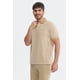 thumbnail image 2 of Polera Hombre Pique Rayas Logo Beige, 2 of 4