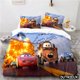 thumbnail image 1 of Polyester 3D Printed Bedding Set for Kids, Comforter Set, Pillowcase, Cars Lightning McQueen Mater, Soft Home Textiles, Gifts Bed Sheets, 1 of 5