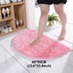 thumbnail image 1 of 1pc Soft and Comfortable Chenille Semicircle Shaggy Rug for Bathroom and Bedroom - Anti-Skid and Absorbent Carpet for Toilet and Household - Durable Floor Mat for Home Decor and Comfort, 1 of 5