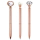 thumbnail image 3 of Stylish 8-Piece Rose Gold Ballpoint Pen Set with Quicksand Glitter and Artificial Diamondoid - Perfect Gift for Girls!, 3 of 4