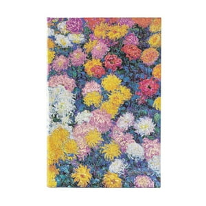 Paperblanks - Libreta Monet Crisantemos Midi Lineas Tapa Dura