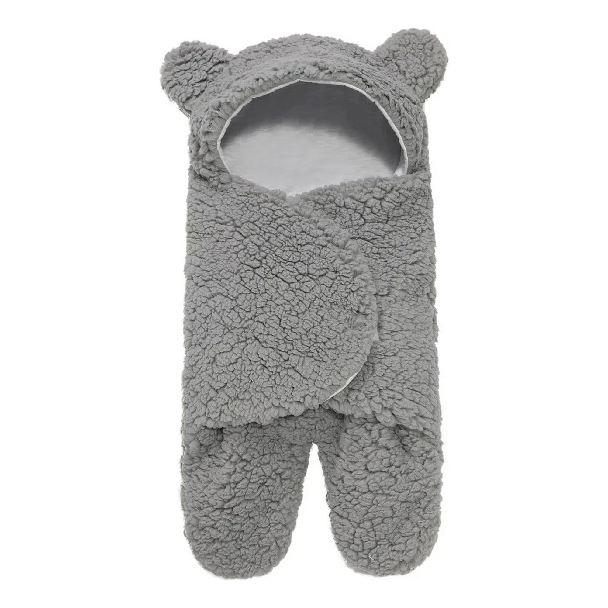 Genérico - Saco Dormir Forma Osito Capucha Polar Calido Bebe Lau