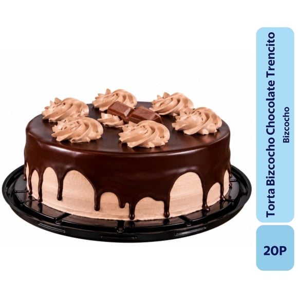 Torta Bizcocho Chocolate Trencito 20P, 1 Un