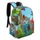 thumbnail image 2 of Lil Stompers-theme Backpack, Campus style schoolbag Bookbag with Adjustable Shoulder Straps And Large Zip Compartment, Unisex Travel Bags.42x30x15cm, 2 of 6