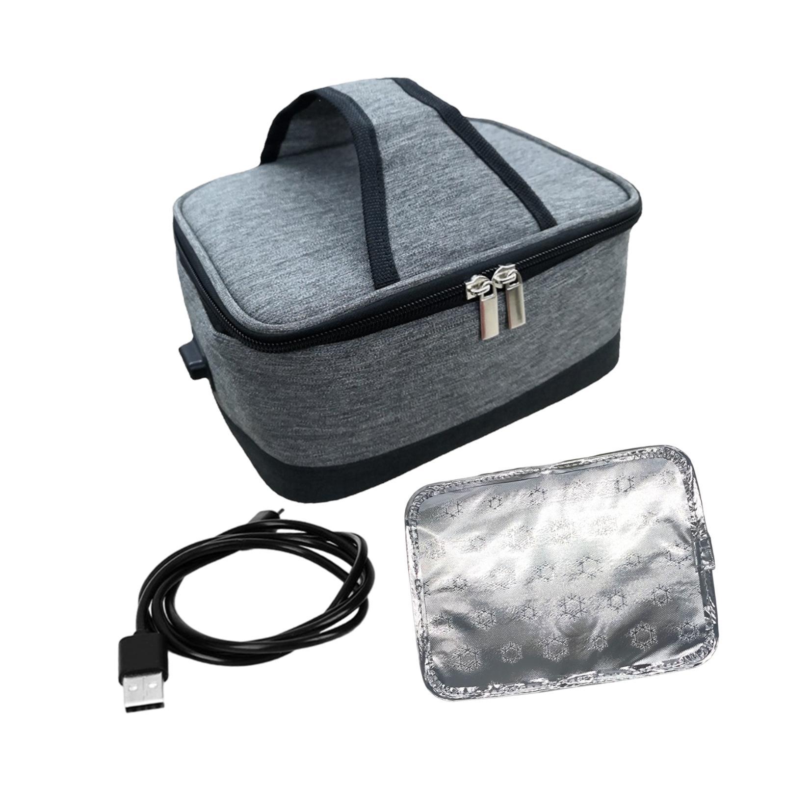 Bothyi - Fiambrera Con Calefacción, Bolsa Térmica, Fiambrera Eléctrica Usb Para Trabajo De Picnic En El Coche