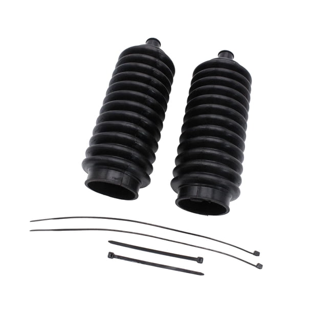 2x botas de cremallera de dirección, resistente al desgaste, cubierta a prueba de polvo, protección de parte de energía, accesorios de coche izquierdo