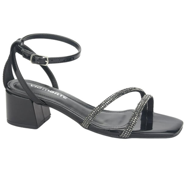 Sandalia Via Marte Mujer 23-9804 V Preto Casual