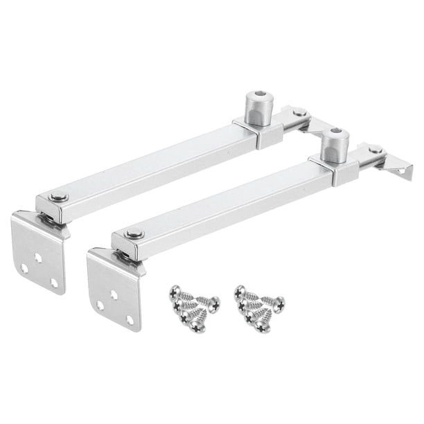 2 piezas de pestillo de ventana abatible de 305 mm, soportes de ventana abatible de acero inoxidable, bisagras de fricción ajustables para ventanas, plata en aerosol