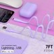 thumbnail image 2 of Cable de carga TalkWorks Flat Lightning para iPhone Lilac de 2 m, 2 of 7