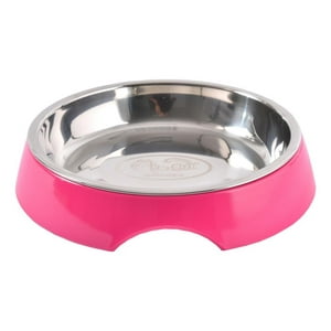 Plato Gato Melamina Sólido Redondo Fucsia Mascan Fucsia