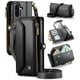 thumbnail image 1 of CaseMe Funda de Cuero for Samsung Galaxy A17 para Billetera [Bloqueo RFID] con Ranura para Billetes con Zíper y 10 Tarjeteros, Correa de Hombro y Muñeca Magnética de Cuero PU Suave, Funda de Billeter, 1 of 13