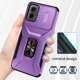 thumbnail image 3 of Funda Armada para Motorola Moto G 5G 2024 con Tapa Deslizante y Soporte Magnético Giratorio Morado, 3 of 5