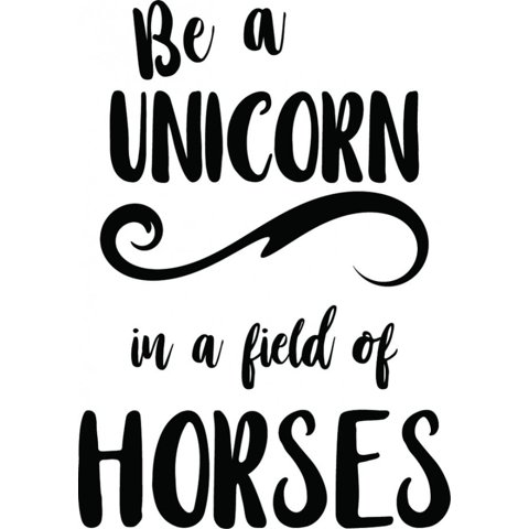 Rienda Libre Graphics - Decomural Be A Unicorn Ws-41404