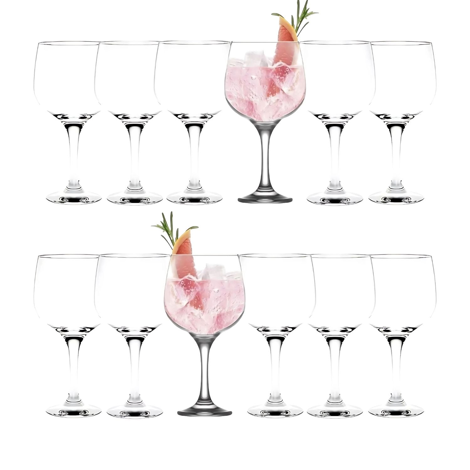 Set 12 Copas Gin Tonic Clasico Cocktail Vidrio 653ml Cristar