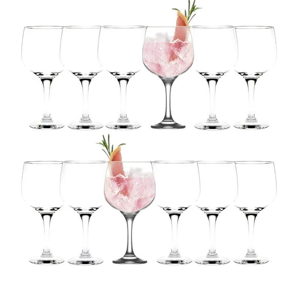 Set 12 Copas Gin Tonic Clasico Cocktail Vidrio 653mL Cristar