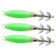 thumbnail image 1 of 3x Anzuelos Luminosos Para Calamar, Señuelos De Pesca Artificiales, Anzuelos De Metal, Señuelos De Calamar, Color Verde, 1 of 4