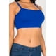thumbnail image 4 of Saronite Top Corto de Tirantes Finos con Cuello Halter y Estampado de Canalé Liso, Talla Real (Mujer), 4 of 5