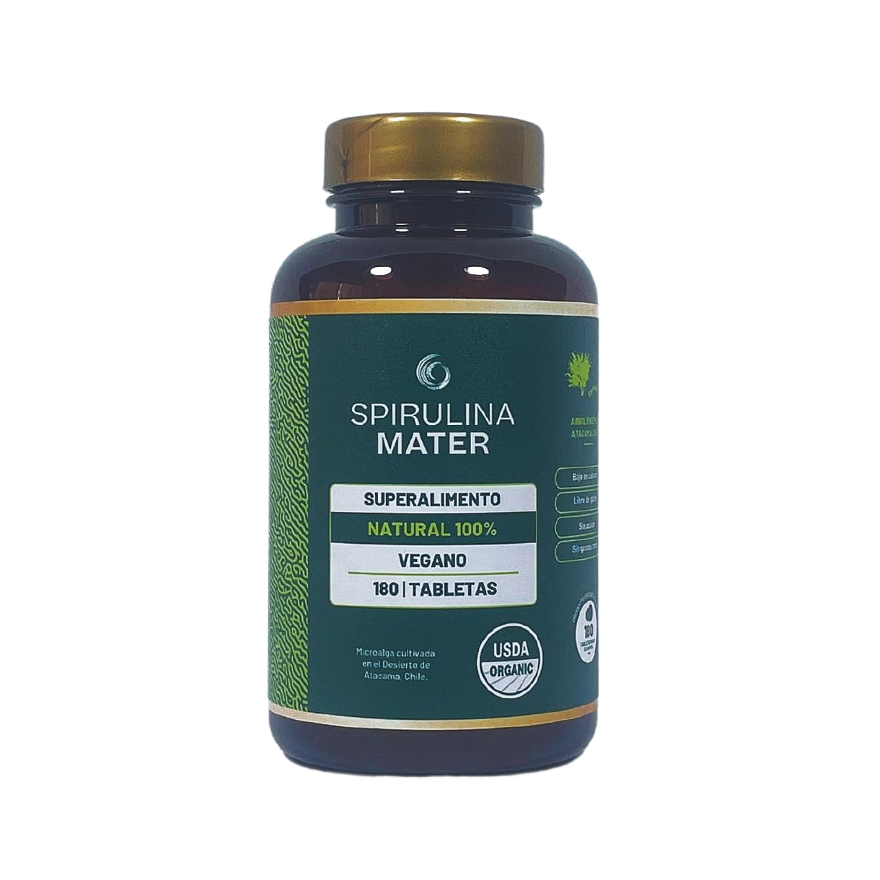 Spirulina Matter - Spirulina 100% Natural 180 Tabletas.