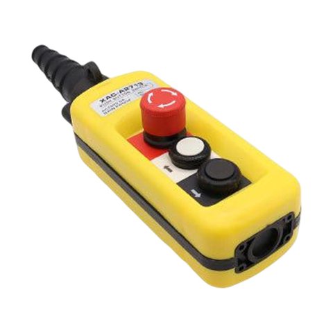 Magideal - Interruptor De Botón De Elevación Con Interruptores Básicos Industriales De Barril De Goma De Grúa De Elevación , Xac A2713