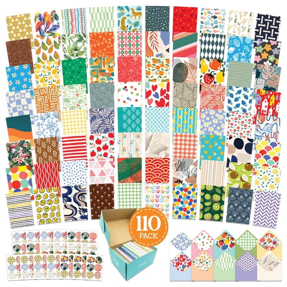 Set de 110 tarjetas en blanco surtidas 4x6 pulgadas Decorably