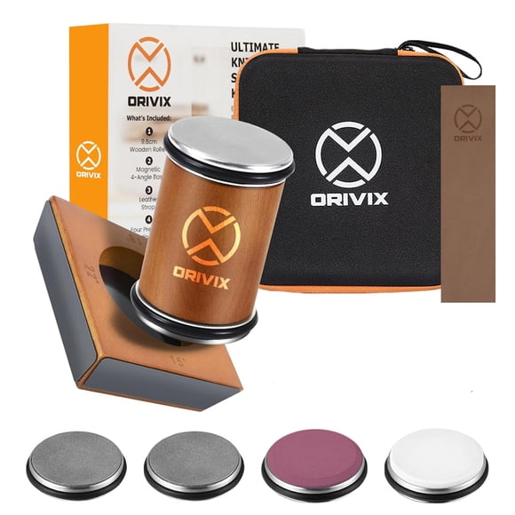 Afilador de cuchillos Orivix con base magnética de 4 ángulos