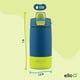 thumbnail image 3 of Botella de agua Ello Kids Colby de acero inoxidable, 350 ml, color verde azulado, 3 of 8