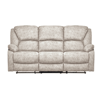 Muebles Santa Ana - Sofá Reclinable C/Consola 3 Cuerpos Frankfurt Light Gray