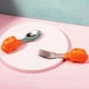thumbnail image 1 of Make Mealtime Fun and Easy with our 2 Set Baby Toddler Silicone Stainless Steel Spoon Fork Set in a Cute and Gender-Neutral Style, Perfect for Feeding and Cutlery Training, Comes with a Useful Case!, 1 of 5