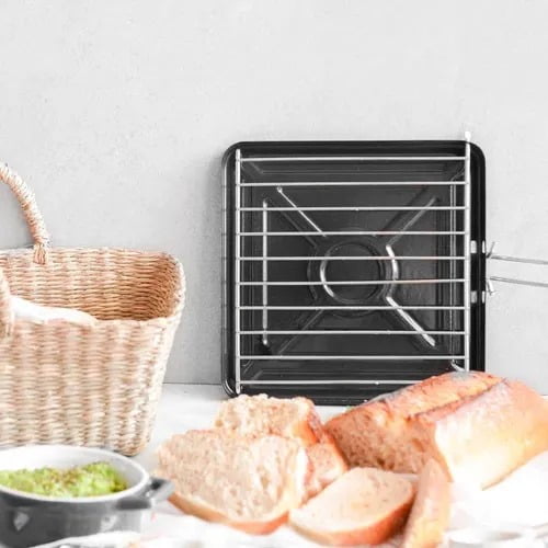 Tostador Churrasquera Pieza Design Acero Negro Lider