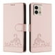 thumbnail image 1 of Funda tipo cartera FOXDOCK para Motorola Moto G Stylus 2023 5G con soporte, ranuras, RFID, diseño de gato, 1 of 5