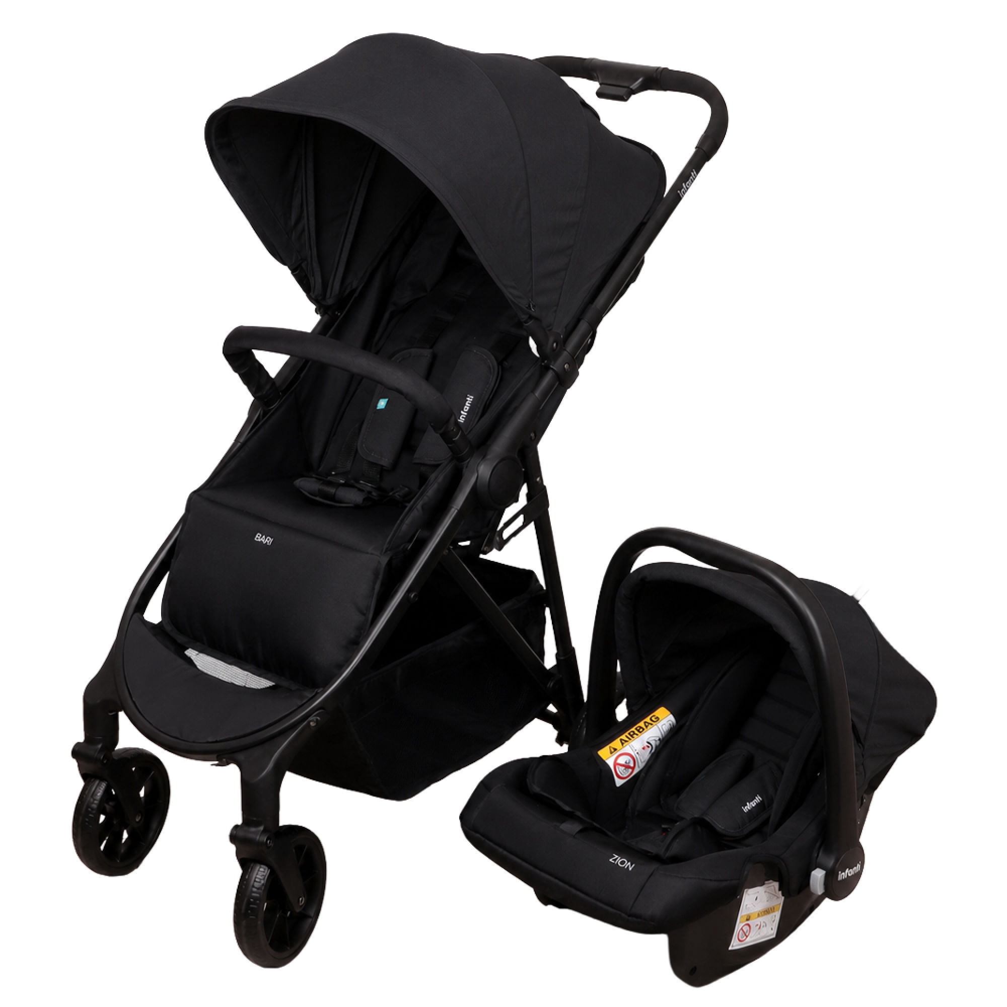 Coche Travel System Bari Negro