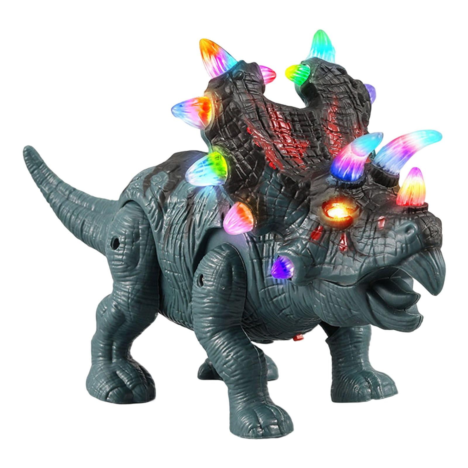 Magideal - Figura De Acción De Juguetes De Dinosaurios Realistas Con Sonidos Regalos De Cumpleaños Para Niños Verde