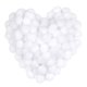 thumbnail image 1 of Pompones MORFEN 150 piezas 2,5 cm blancos de felpa para manualidades, 1 of 7