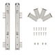 thumbnail image 1 of Diapositivas FRMSAET para teclado, resistentes, 40 kg, 40 cm, plateadas, 1 of 6