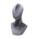 thumbnail image 4 of Soporte De Exhibición De Pelucas Modelo De Cabeza De Maniquí Versátil Para Sombreros Diadema Auriculares Gris, 4 of 5