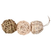 Magideal - Actividad De Animales Pequeños, Juguete De Conejo, Bolas De Hierba, Juguetes Colgantes Para Masticar Para Conejos, Entrenamiento, Conejillo De ,