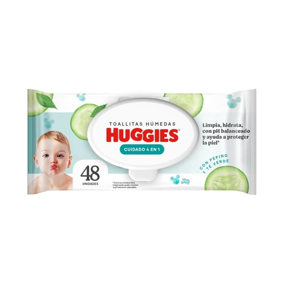 Toallitas Húmedas Huggies Cuidado 4 en 1 One & Done