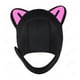 thumbnail image 3 of Gorro De Buceo Con Orejas De Gato, Gorro Encantador Para Surfear, Para Navegar, Kayak, Canoa, Rosa Negra, Redear XL, 3 of 3