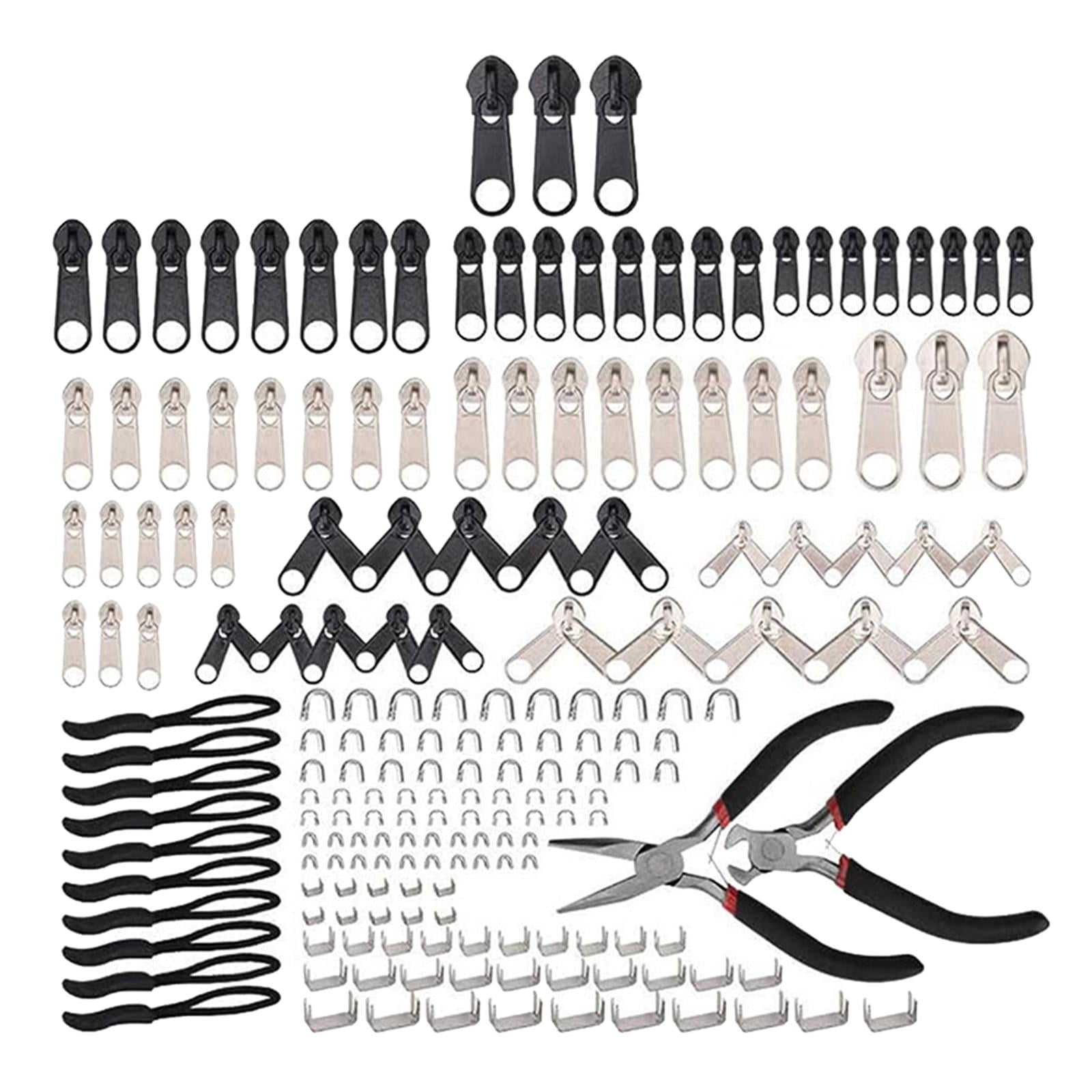Bothyi - 197 Uds Kits De Reparación De Cremalleras Tirador De Cremallera De Fijación Manual Para Bolsos Chaquetas Ropa
